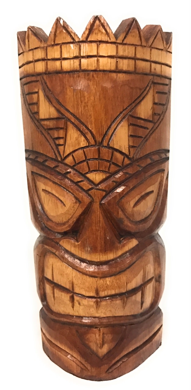 Love Tiki Mask 12" - Antique Finish Hand Carved | #bag1504930 Love Tiki Mask 12" - Antique Finish Hand Carved | #bag1504930
